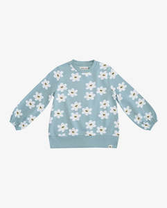 The Girl Club - Mint Green Daisy Crew