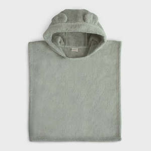 Infant clothing: MUSHIE - PONCHO TOWEL BEAR MOSS