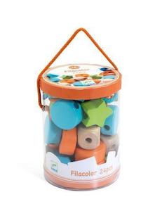 Infant clothing: DJECO - FILACOLOR WOODEN THREADING BEADS