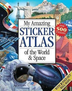 Infant clothing: MY AMAZING STICKER ATLAS OF THE WORLD & SPACE