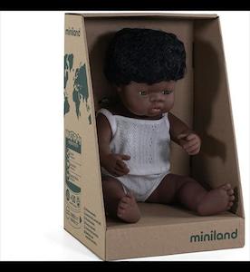 MINILAND ANATOMICALLY CORRECT AFRICAN BOY - 38CM