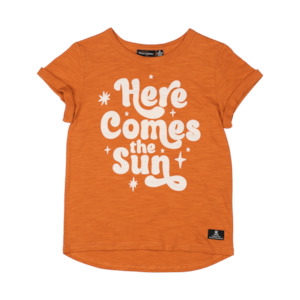 ROCK YOUR KID Here Comes The Sun T-Shirt - Tan