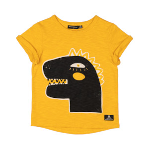 Infant clothing: ROCK YOUR KID Destroyer T-Shirt - Mustard