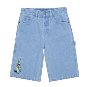 Infant clothing: SANTA CRUZ OPUS GRIP DOT CARPENTER SHORT - BLEACHED  DENIM