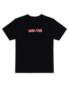 Santa Cruz - Screaming Wave Front Tee Black