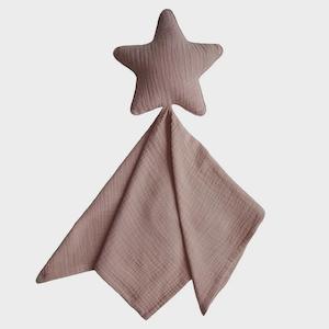 MUSHIE STAR LOVEY BLANKET - NATURAL