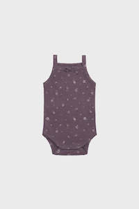 JAMIE KAY - ORGANIC COTTON BRIDGET SINGLET BODYSUIT - GOLDIE HUCKLEBERRY