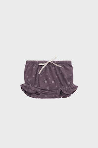 JAMIE KAY - ORGANIC COTTON FRILL BLOOMER - GOLDIE HUCKLEBERRY