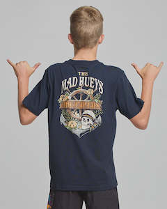 THE MAD HUEYS - SHIPWREAKED CAPTAIN TEE NAVY