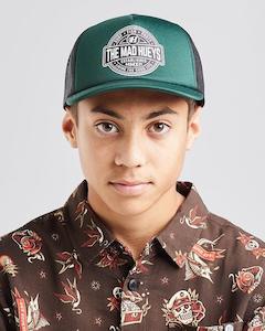 THE MAD HUEYS Hueys Life Youth Foam Trucker - Pine Green