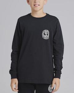 The Mad Hueys Flying H Anchor Youth Ls Tee Black