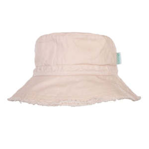 Infant clothing: ACORN - Frayed Bucket Hat Vanilla