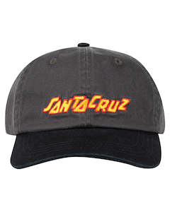 SANTA CRUZ - CRAFT STRIP DAD CAP 6 PANEL OFF BLACK