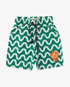 Band Of Boys - Green Squiggle Shorts