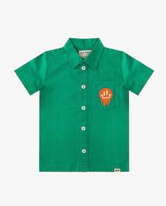 Infant clothing: BAND OF BOYS - GREEN SMILES SHIRT