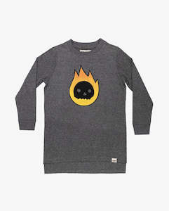 Infant clothing: BAND OF BOYS - GREY MARLE FLAME GUY TEE