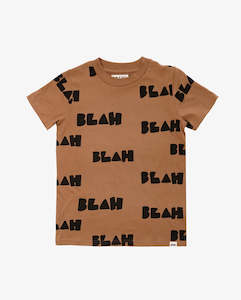 Infant clothing: BAND OF BOYS - TAN BLAH BLAH SHORTSLEEVE TEE