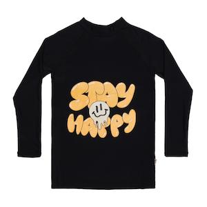 Infant clothing: BAND OF BOYS Rashie Stay Happy - Black