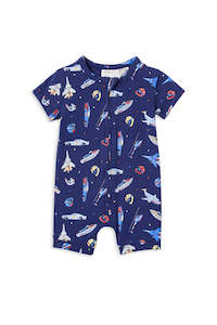 MILKY - JETTSETTER ZIP ROMPER NAVY