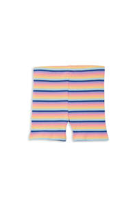 MILKY - MULTI STRIPE RIB BIKE SHORT