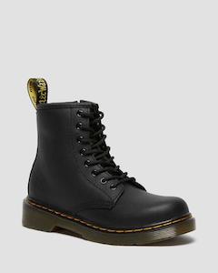 DR MARTENS Juniors Lace Boot w Zip - Black Softy T