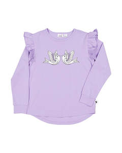 Infant clothing: KISSED BY RADICOOL - SONG BIRDS LS TEE (pre order)