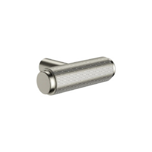 Meir Öppen T-pull Linear Knurled Cabinet Handle | Brushed Nickel