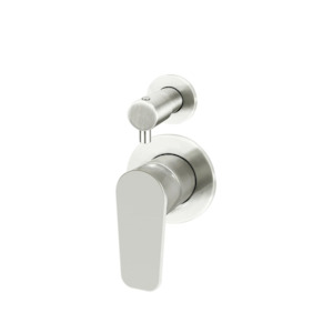 Meir Round Paddle Diverter Mixer | Brushed Nickel