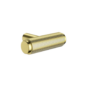 Meir Öppen T-pull Linear Knurled Cabinet Handle | Tiger Bronze