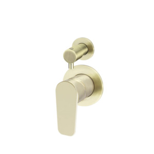 Bathroom and toilet fitting: Meir Round Paddle Diverter Mixer | Tiger Bronze