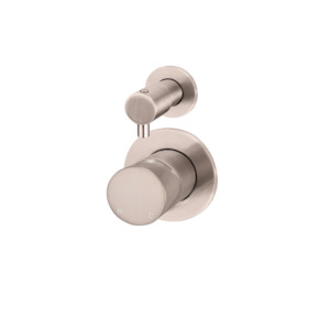 Bathroom and toilet fitting: Meir Round Pinless Diverter Mixer | Champagne