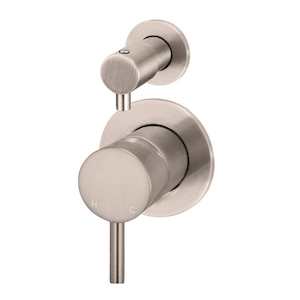 Bathroom and toilet fitting: Meir Round Diverter Mixer | Champagne