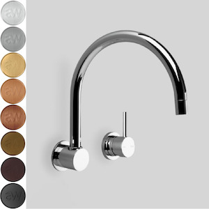 Astra Walker Icon Gooseneck Wall Mixer Set