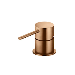 Meir Round Deck Mounted Mixer | Lustre Bronze