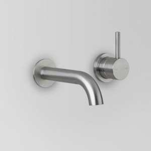 Astra Walker Icon Wall Mixer Set with 200mm Curved Spout | 316 Stainless Steel