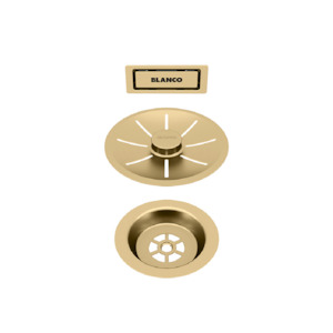 Bathroom and toilet fitting: Blanco Single Bowl Waste Kit | Satin Gold