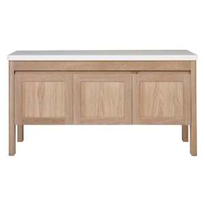 Loughlin Furniture | Freo Curved Freestanding Timber Vanity | Shaker Doors