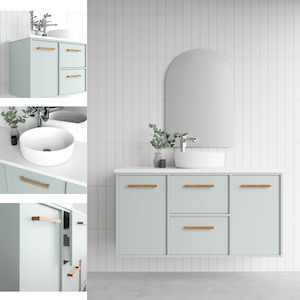 Bathroom and toilet fitting: Marquis Palm Vanity | Timber, Dekton, Symphony or Caesarstone Top