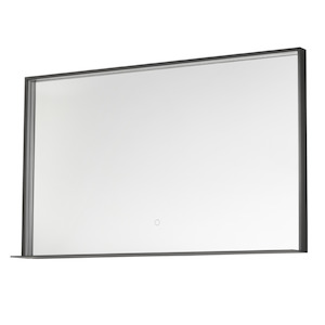 Frame 1200 LED Mirror with Shelf | Black