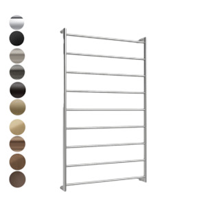 Bathroom and toilet fitting: Buddy Abask 9 Bar Heated Towel Ladder Low Voltage | 1300 x 750mm