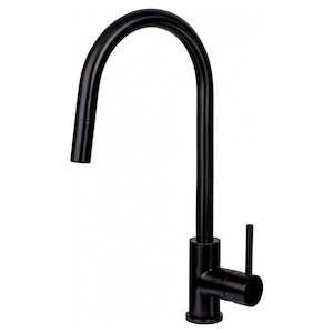 Mercer Aurora Gooseneck Pull Out Mixer | Black