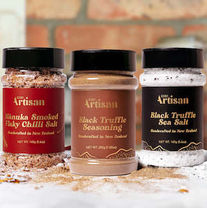 salt: Smoked Chilli & Truffle Salt Trio