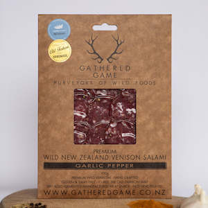 Products: Dry Aged Wild Venison Salami - Sliced Packs