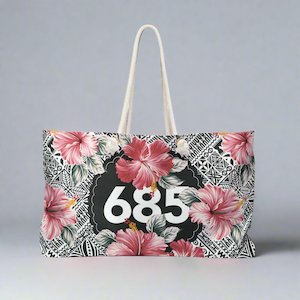 Weekender Bag - 685 Collection - Tatau Hibiscus