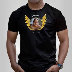 Clothing: Personalised Memorial Tee - Unisex - USA