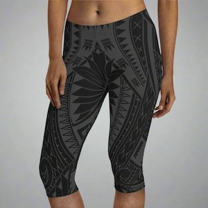 Clothing: Women's Capri Leggings - Warrior - AU/NZ/USA