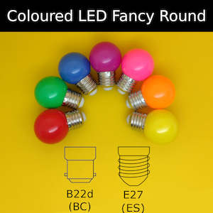 Coloured Led Fancy Round