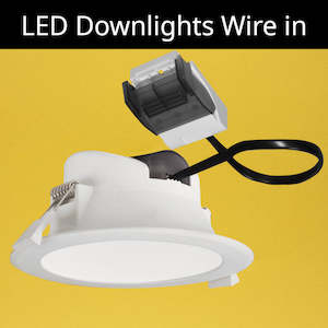 Electric light fittings: Downlights Wire in