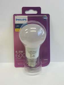 Led Gls lamp B22 base 6.5 watt warm white