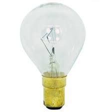 Incandescent Fancy Round 25 Watt Sbc base Clear